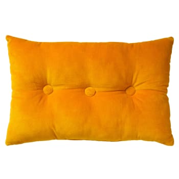 VALERIE - Coussin - jaune en velours 40x60 cm uni