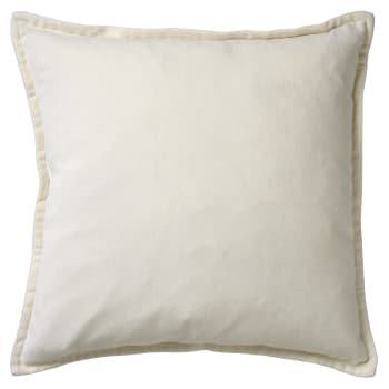 CAITH - Housse de coussin blanc en velours-50x50 cm uni