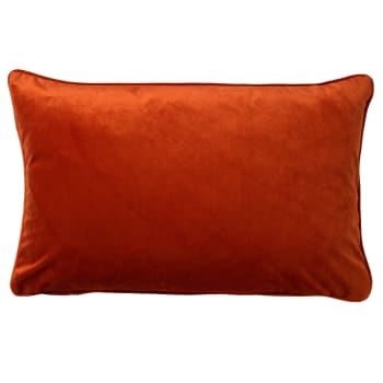 FINN - Housse de coussin orange en velours-40x60 cm uni