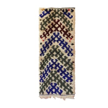 Berbere - Tapis Berbere marocain pure laine 58 x 157 cm