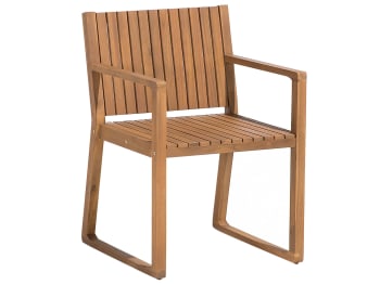 Sassari - Chaise de jardin en bois clair