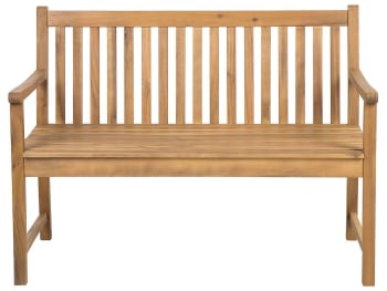 Vivara - Banc Bois d'acacia certifié 120 cm Bois clair