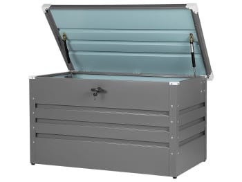 Cebrosa - Auflagenbox Stahl grau 132 x 62 cm