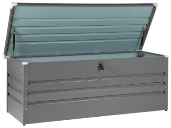 Cebrosa - Auflagenbox Stahl grau 165 x 70 cm