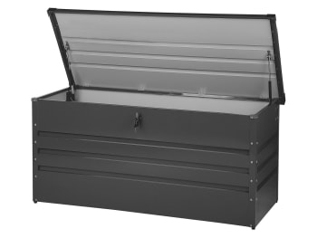 Cebrosa - Auflagenbox Stahl graphitgrau 132 x 62 cm