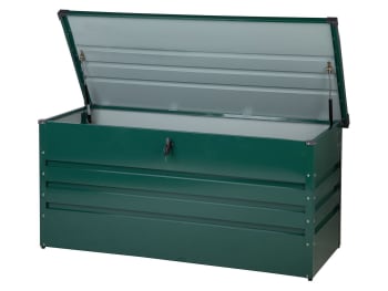 Cebrosa - Auflagenbox Stahl dunkelgrün 132 x 62 cm