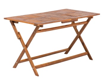 Cento - Mesa plegable 4 personas en madera de acacia madera oscura