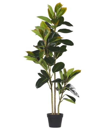 Ficus elastica - Kunstpflanze im Blumentopf 134 cm