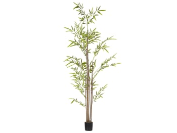 Bambusa vulgaris - Kunstpflanze im Blumentopf 160 cm biegbare Zweige