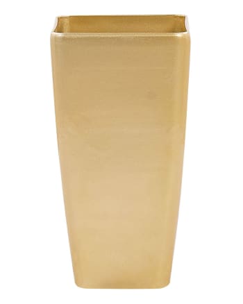 Vaso Quadrato In Plastica Resistente - Colore Terracotta, Con Fori Di Drenaggio - Prodotto In UE, Per Interni/Esterni