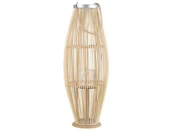 Tahiti - Lanterna in legno chiaro 84 cm