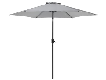 Varese - Parasol de jardin gris foncé ⌀ 270 cm