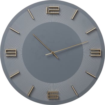 Leonardo - Horloge grise et dorée D49