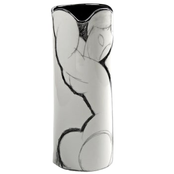 CARYATIDE - Vase en céramique silhouette Modigliani H19cm