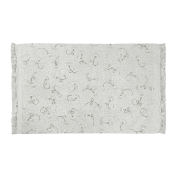 MARFIL - Tapis coton motif jardin anglais 140x210