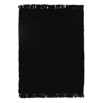 Simply - Tapis 100% coton noir 120x170