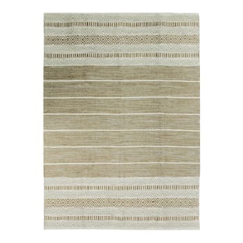 Terra - Teppich aus Baumwolle, 160x230, weiß-sand