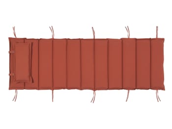 Brescia - Coussin rouge pour chaise longue L180cm