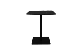 Braza - Table de comptoir carrée en bois noir