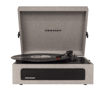 VOYAGEUR - Platine vinyle portable avec Bluetooth gris