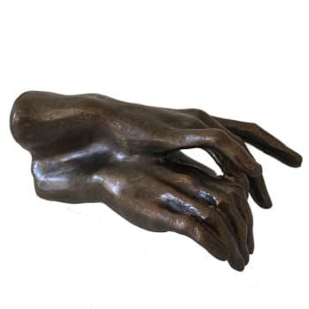 Statuette 'Le Baiser' De Rodin, Reproduction En Résine Et Plâtre, Couleur Blanche, Parfait état