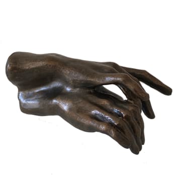 RODIN - Figure deux mains en résine L10cm