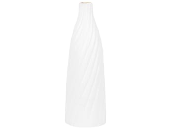 Florentia - Vase décoratif en terre cuite blanc H45