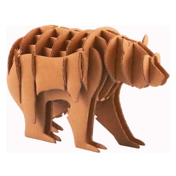 OURS - Maquette d'ours en carton 13x8,5x6cm