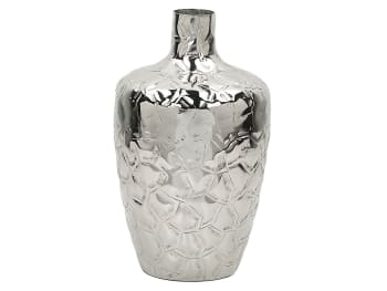 Inshas - Aluminium Blumenvase 33 cm Silber