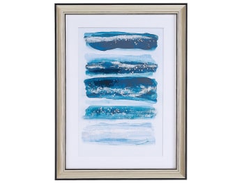 Ferate - Tableau décoratif bleu 30 x 40 cm