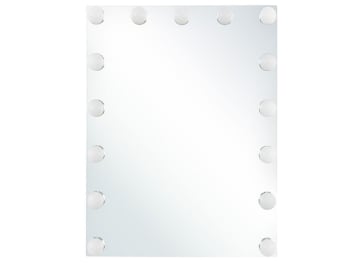 Lucenay - Miroir en métal argenté 50x40