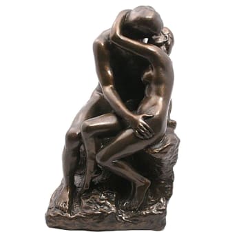RODIN - Figurine reproduction Le Baiser de Rodin H17cm