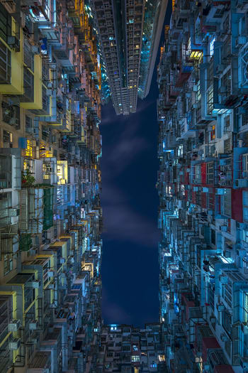 HK BUILDINGS - Photographie d'art de Romain Farge 40x60 cm sur alu