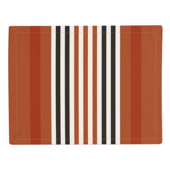 AINHOA - Set de table orange 41x52