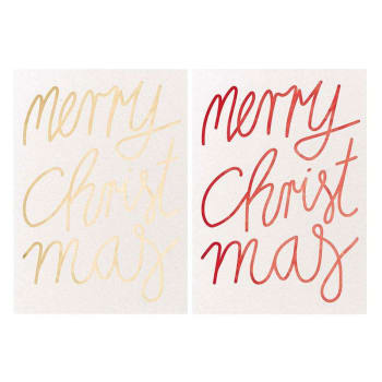 CHRISTMAS - 2 cartes postales Merry Christmas