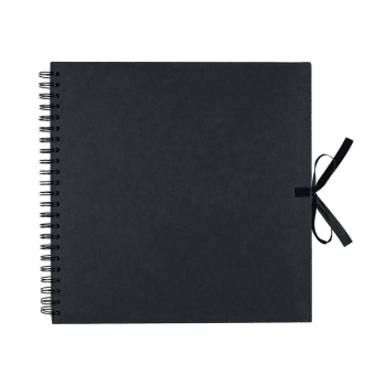SCRAP - Carnet scrapbooking noir 30x30cm