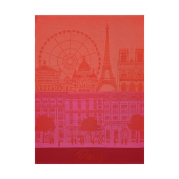 Paris panorama - Torchon en coton baiser 60 x 80
