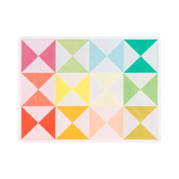 Origami - Set de table en coton multico 48 x 36