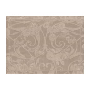 Tivoli - Set de table en lin poivre gris 50 x 38