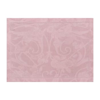 Tivoli - Set de table en lin rose poudre 50 x 38