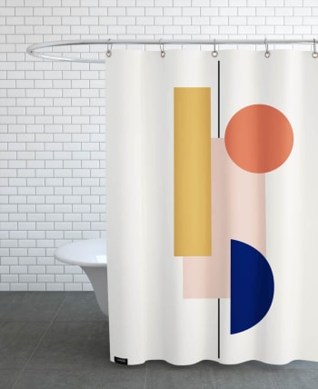 Sway - Rideau de douche en polyester en multicolore 150x200