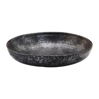 PION - Assiette creuse en céramique gris D19cm