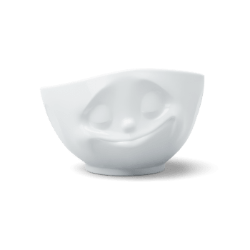 HUMEUR - Grand bol en porcelaine heureux 500ml