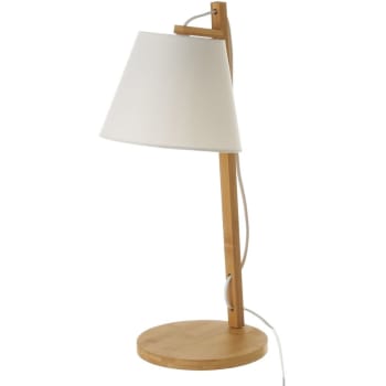 lampe trepied bois - Lampe sur pied & abat-jour blanc – IdeaLampe
