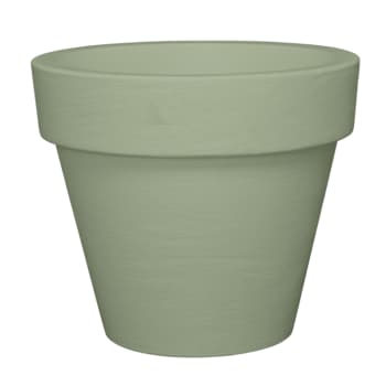 BORDATO LISCIO - Pot à fleur en résine recyclable sauge D58cm