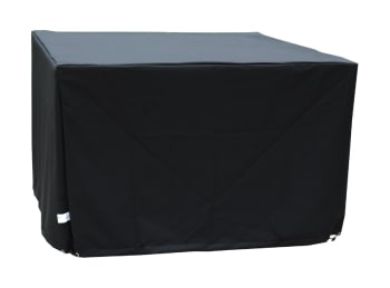 Housse - Schutzhülle für 4-Sitzer-Gartentisch aus schwarzem Polyester