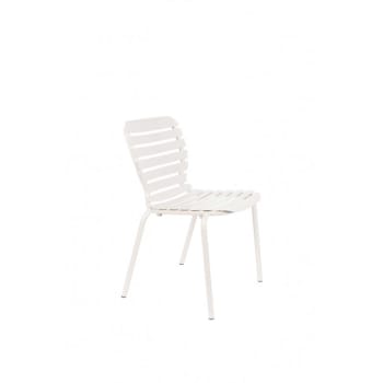 Vondel - Chaise de jardin en métal blanc