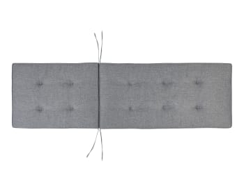 Cesana - Coussin gris pour transat de jardin 192 x 56 x 5 cm
