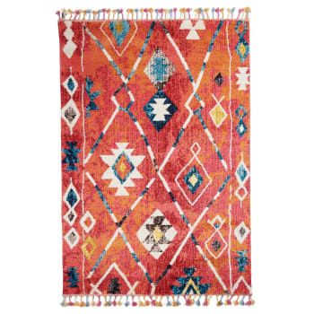 Berber tribal mk 02 - Tapis berbère style en polypropylène Oeko-Tex 160x230 Multicolore