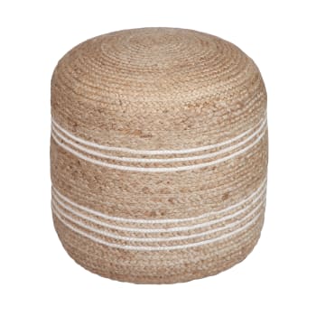 Puff rafia natural - Comprar en MIRAR deco